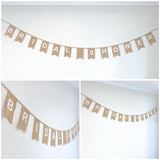 Bridal Shower - Burlap Bunting Banner