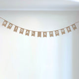 Bridal Shower - Burlap Bunting Banner