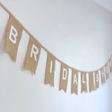 Bridal Shower - Burlap Bunting Banner