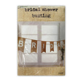 Bridal Shower - Burlap Bunting Banner