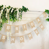 Bridal Shower - Burlap Bunting Banner