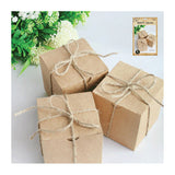 Kraft Cube Favour Box - 3 Pack - 7.5cm