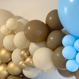 Balloon Garland Arch DIY Kit - Large 3.8m - Blue & Brown