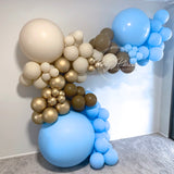 Balloon Garland Arch DIY Kit - Large 3.8m - Blue & Brown