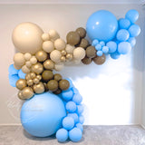 Balloon Garland Arch DIY Kit - Large 3.8m - Blue & Brown