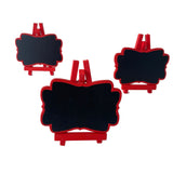 Red Chalkboard Blackboard Placecard Table Number Sign