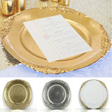 Charger Plates x 12 - Gold - Vintage theme - 36cmD