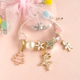 Pink Christmas - Children's Charm Bracelet