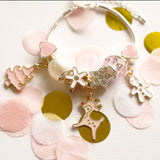 Pink Christmas - Children's Charm Bracelet