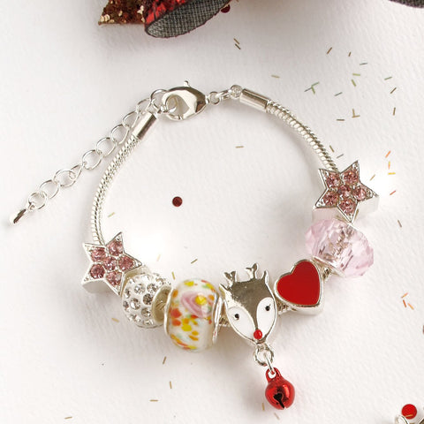 Red Christmas - Children's Charm Bracelet