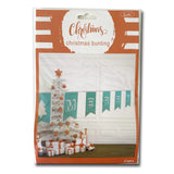 Merry Christmas - Banner - Teal - 4.4m