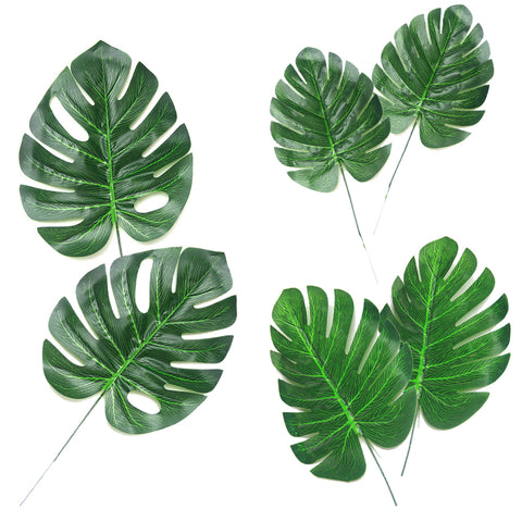 Tropical Coconut Leaves - Set of 6 Assorted Sizes