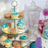 Cupcake Stand - 3 Tier Mirror - 34cmH