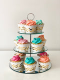Cupcake Stand - 3 Tier Mirror - 34cmH