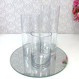 Glass Cylinder Vases - Set of 3