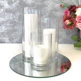 Glass Cylinder Vases - Set of 3