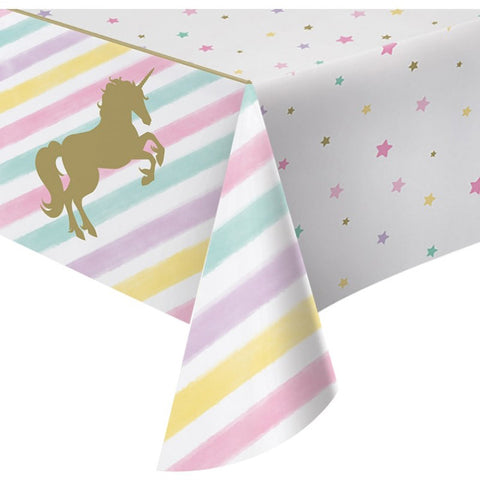 Unicorn Deluxe Table Cover - Plastic 137cm x 259cm