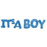 Foil Balloon "It's a Boy" - DIY Inflation & Self Sealing - 55cm