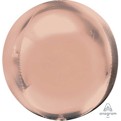 Foil Balloon - Orbz Rose Gold - 38cm