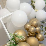 Balloon Garland DIY Kit - Medium - White, Sand & Gold - 64 x Pieces