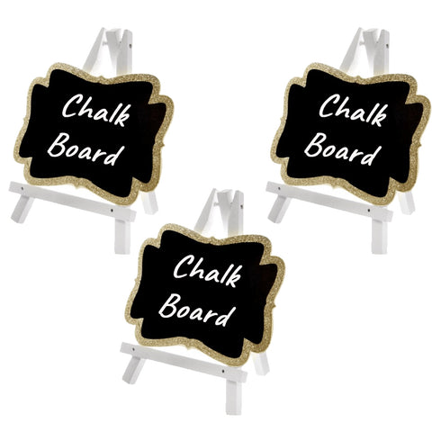 Chalkboard Signs - 3 pack - Gold