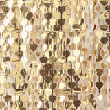 Gold Heart Backdrop Curtain - 1mW x 2.5mL