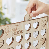 Guest Book - Signing Heart Stand - 56 Tokens