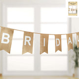 Bridal Shower - Burlap Bunting Banner