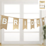 Bride To Be - Burlap Bunting Banner