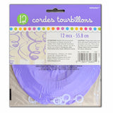 Hanging Swirls - 12 Pack - Purple