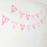 Happy Birthday Banner - Pink - 4.8m