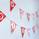 Happy Birthday Banner - Red - 4.8m