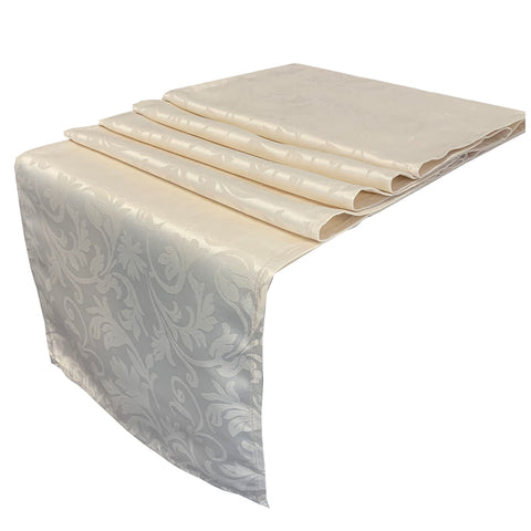 Jacquard Ivory Table Runner 