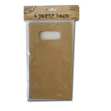 Kraft Lolly Bag - 4 Pack - 18cm