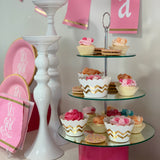 Cupcake Stand - 3 Tier Mirror - 34cmH