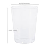 Plastic Candy Jar - Cylinder - Large 20cm Height