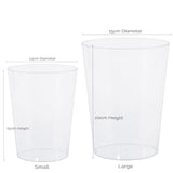 Plastic Candy Jar - Cylinder - Large 20cm Height