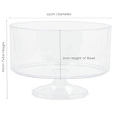 Plastic Candy Jar - Trifle Bowl - Small 15cm Diameter