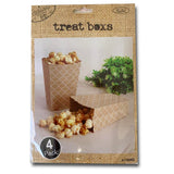 Popcorn Favour Box - 4 Pack - White Lattice