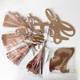Happy Birthday - Banner Customisable Number - Blush Rose Gold - 2.74m