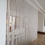 Silver String Door Curtain - 200cm Length