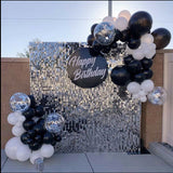Silver Shimmer Wall Panels x 48 - 30cm x 30cm