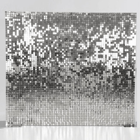 Silver Shimmer Wall Panels x 48 - 30cm x 30cm