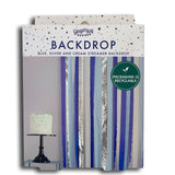 Streamer Backdrop Kit - Blue & Silver