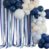 Streamer Backdrop Kit - Blue & Silver