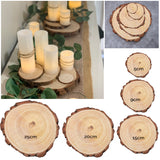 Wooden Round Centrepiece Slice - 20cm