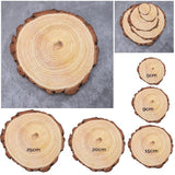 Wooden Round Centrepiece Slice - 20cm