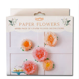 Tissue Paper Flowers - 5 Pack - Pink & Peach