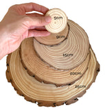 Wooden Round Centrepiece Slice - 20cm