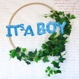 Foil Balloon "It's a Boy" - DIY Inflation & Self Sealing - 55cm